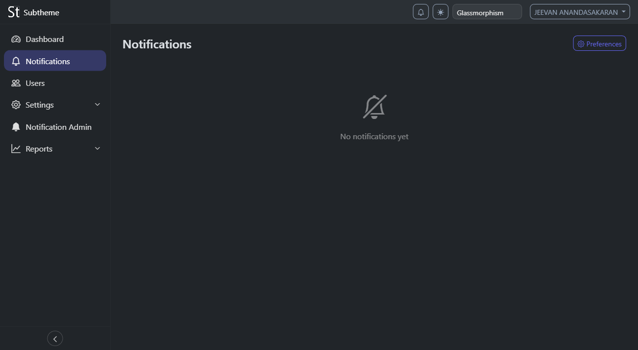 Notification admin with categories, broadcast tool, and delivery stats